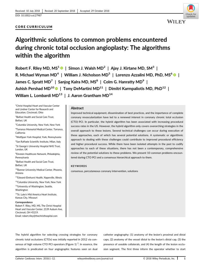 CTO - The Algorithms Within The Algorithm - Riley2018 | PDF ...