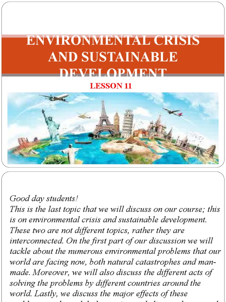 Environmental Crisis and Solutions | PDF | Climate Change | Air Pollution
