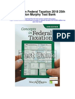 Concepts in Federal Taxation 2018 25th Edition Murphy Test Bank