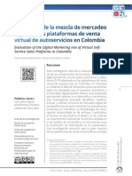 Evaluación de La Mezcla de Mercadeo Digital en Las Plataformas de Venta Virtual de Autoservicios en Colombia