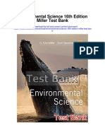 Environmental Science 16th Edition Miller Test Bank