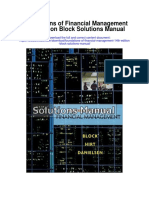 Foundations of Financial Management 14th Edition Block Solutions Manual