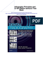 Dental Radiography Principles and Techniques 4th Edition Iannucci Test Bank