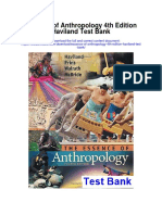 Essence of Anthropology 4th Edition Haviland Test Bank