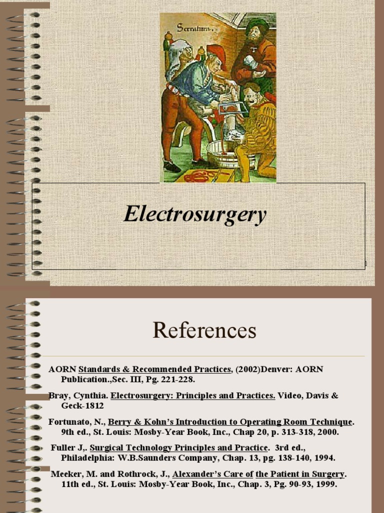 Electro Surgery PDF Medical Treatments Surgery