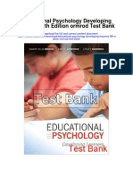 Educational Psychology Developing Learners 9th Edition Ormrod Test Bank
