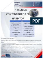 Ficha Tecnica Contenedor de 10 FT HARD TOP