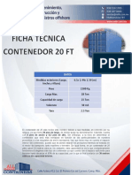 Ficha Tecnica Contenedor de 20 FT