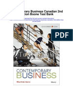 Contemporary Business Canadian 2nd Edition Boone Test Bank