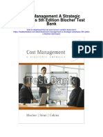 Cost Management A Strategic Emphasis 5th Edition Blocher Test Bank