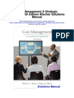 Cost Management A Strategic Emphasis 6th Edition Blocher Solutions Manual
