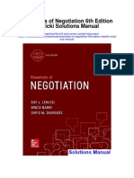 Essentials of Negotiation 6th Edition Lewicki Solutions Manual