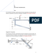 Universidad de Piura Facultad de Ingeniería Mecánica Estática para Civiles Y Mecánicos (Et) Trabajo 04 PREGUNTA #1: (4 Puntos)