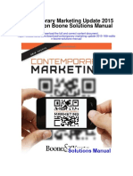 Contemporary Marketing Update 2015 16th Edition Boone Solutions Manual