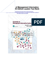 Essentials of Management Information Systems 10th Edition Laudon Test Bank