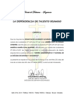 Certificación Laboral Arq Diosesis Duitama