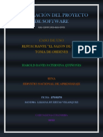 Formulacion Del Proyecto de SoftwareSENA