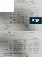 Internal Exam Time Table Sep, 2023