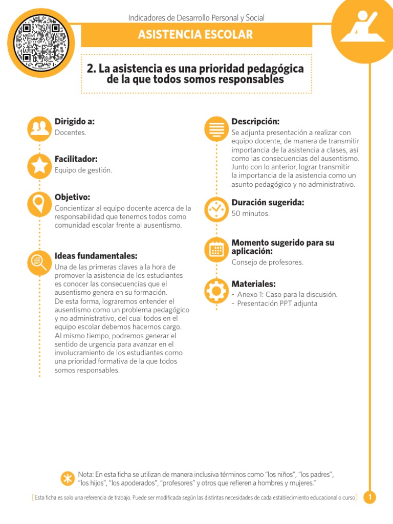 Importancia de la Asistencia Escolar | PDF | Maestros | Ciencia cognitiva
