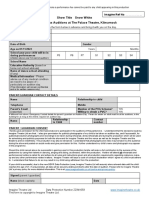 Kilmarnock Audition Form 2022