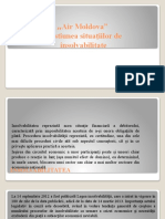 Air Moldova" Gestiunea Situaţiilor de Insolvabilitate