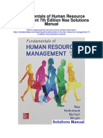 Fundamentals of Human Resource Management 7th Edition Noe Solutions Manual
