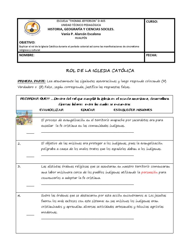 2 Guia Rol de La Iglesia Católica | PDF | Iglesia Católica | Misionero