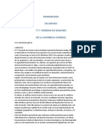 PRIORIDADES de España 77 Sesiones de Asamblea General