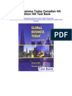 Global Business Today Canadian 4th Edition Hill Test Bank