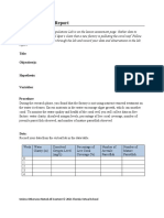 Population Lab Report