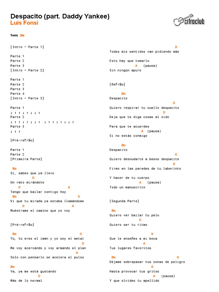 Image Result For Despacito Part Daddy Yankee Luis Fonsi Letras