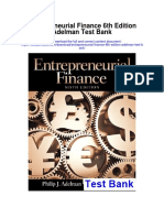Entrepreneurial Finance 6th Edition Adelman Test Bank