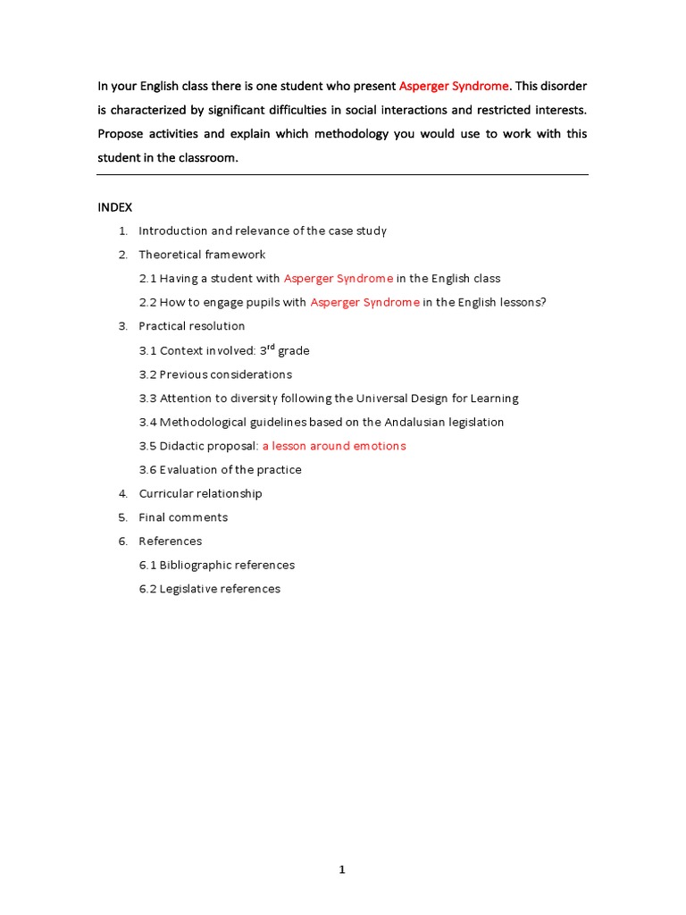 Asperger Syndrome. Emotions | PDF | Asperger Syndrome | Empathy