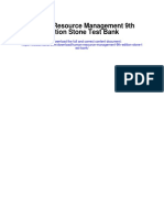 Human Resource Management 9th Edition Stone Test Bank