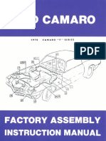 1970 Camaro Factory Assembly Manual