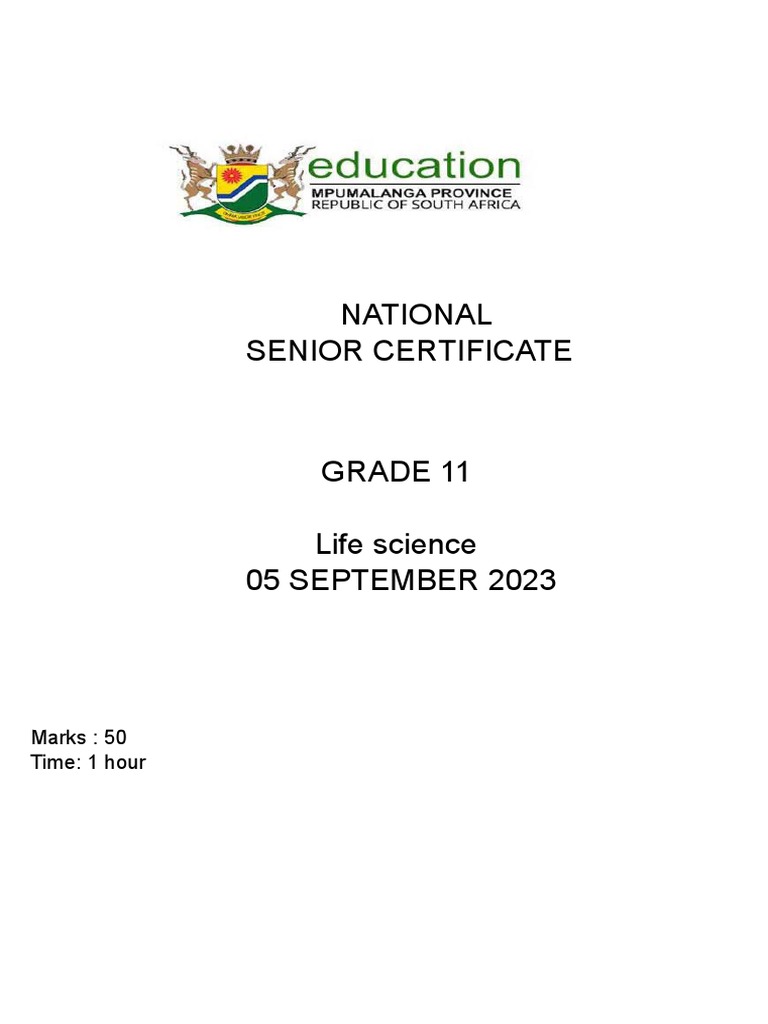 life science grade 10 2023 november pdf download
