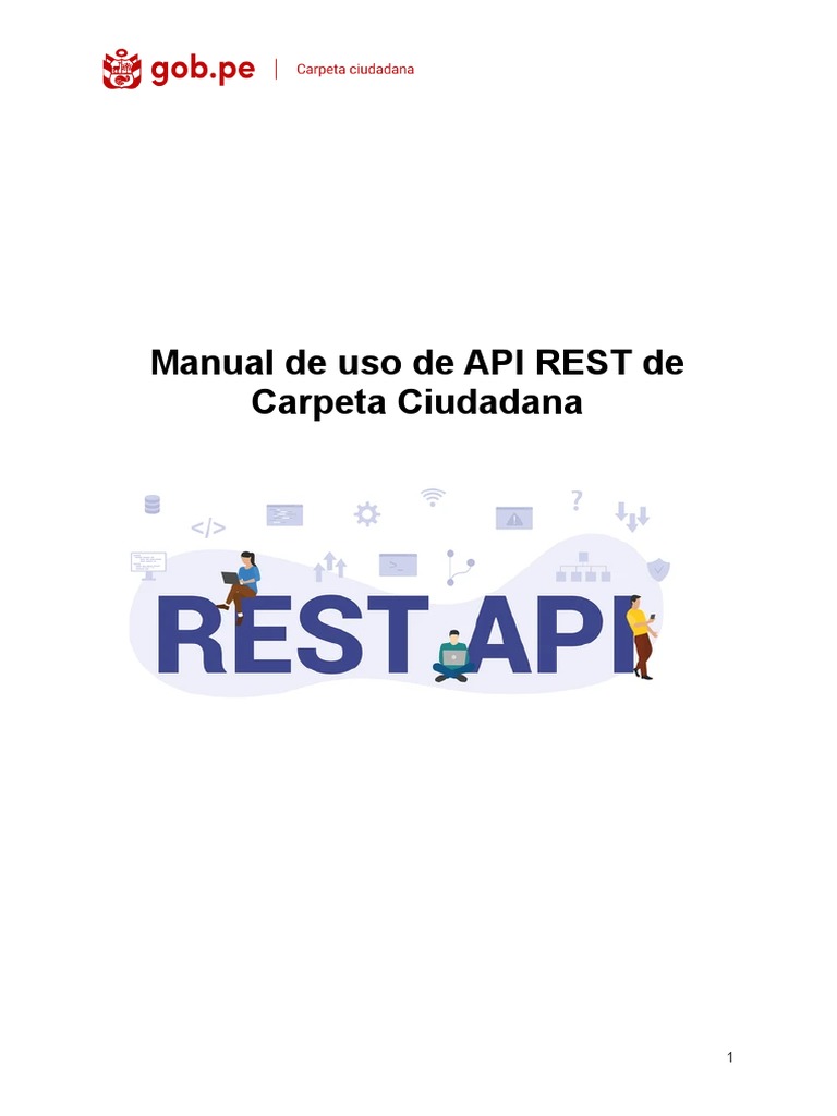 Manual API REST Carpeta Ciudadana | PDF | Transferencia de estado ...