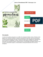Guía de Las Plantas Psicoactivas (Naturalmente) PDF - Descargar, Leer