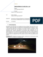 Informe de Evaluacion de Vias Presa de Relaves 18-10-22