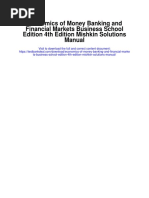 Economics of Money Banking and Financial Markets Business School Edition 4th Edition Mishkin Solutions Manual