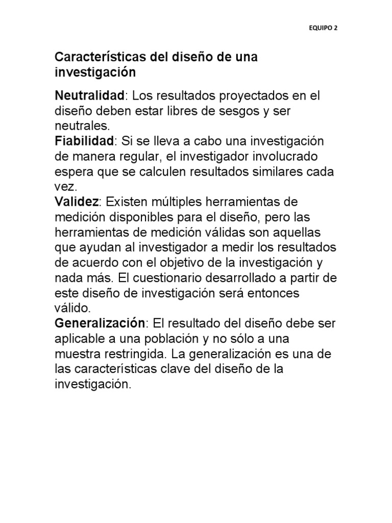 Diseño De Investigación Pdf