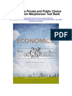 Economics Private and Public Choice 14th Edition Macpherson Test Bank