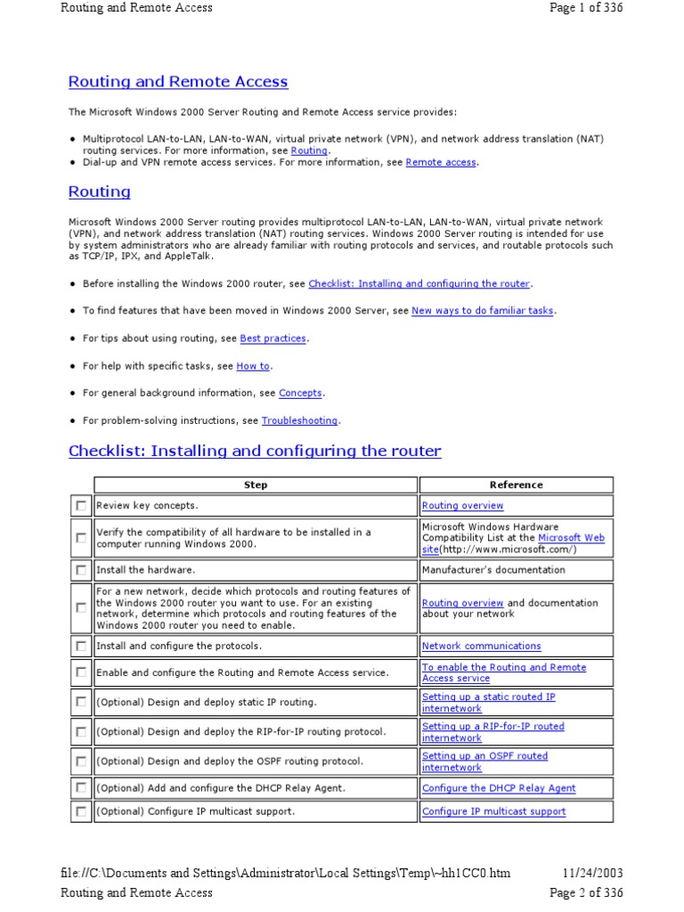Routing and Remote Access | PDF | Ip Address | Computer Network