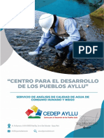 Informe Analisis de Agua de Comunidades de Roccoto, Quenccconay, Maska y Incacona Ayllu Chifya - Paucarpata