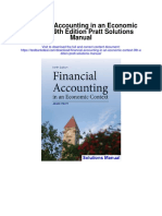 Financial Accounting in An Economic Context 9th Edition Pratt Solutions Manual
