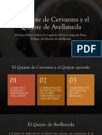 Quijote de Cervantes y Quijote de Avellaneda Definitivo