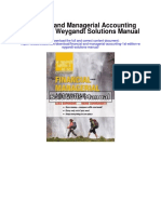 Financial and Managerial Accounting 1st Edition Weygandt Solutions Manual