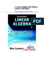 Elementary Linear Algebra 8th Edition Larson Test Bank