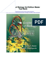 Essentials of Biology 3rd Edition Mader Test Bank