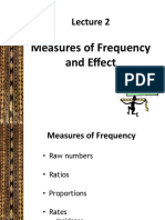 L2 Measures of Frequency & Effect